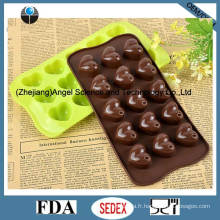 15-Cavity Silicone Moule à chocolat Mélange à base de silicone pour le corps Sc42